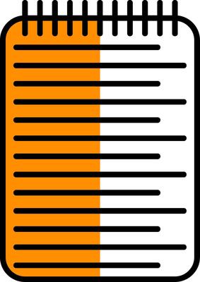 List Filled Half Cut Icon