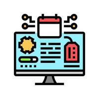 early adopter tech enthusiast color icon illustration vector