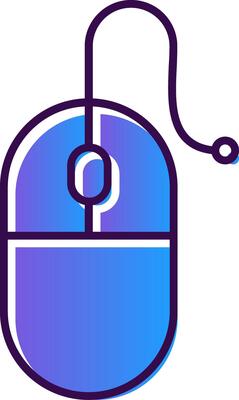 Computer Mouse Gradient Filled Icon