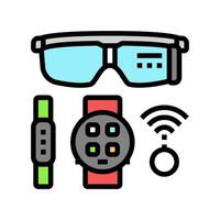 wearable tech enthusiast color icon illustration vector