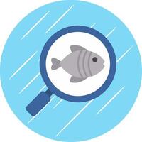 Zoology Flat Blue Circle Icon vector