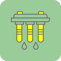 Water Filter Filled Yellow Icon vector