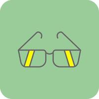 Sunglasses Filled Yellow Icon vector