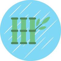 Bamboo Flat Blue Circle Icon vector