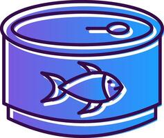 Tuna Gradient Filled Icon vector