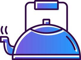Kettle Gradient Filled Icon vector