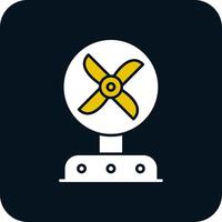 Fan Glyph Two Color Icon vector