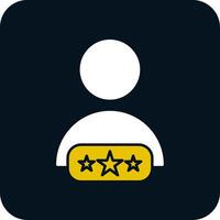 Customer Review Glyph Two Color Icon vector