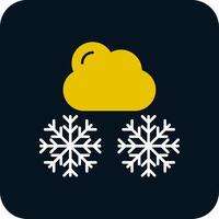 Winter Glyph Two Color Icon vector