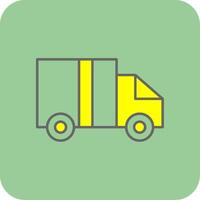 Logistics Filled Yellow Icon vector