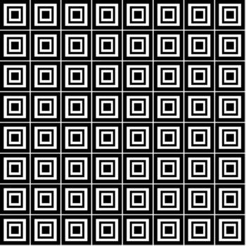 sin costura textura en el formar de un geométrico modelo de negro cuadrícula en un blanco antecedentes vector