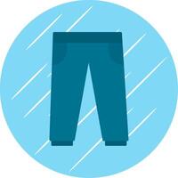 Trousers Flat Blue Circle Icon vector