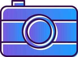 Old Came Gradient Filled Icon vector
