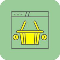 Ecommerce Filled Yellow Icon vector