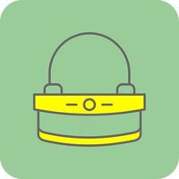 Clutch Filled Yellow Icon vector