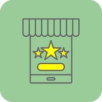 Rating Filled Yellow Icon vector