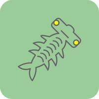 Hammerhead Filled Yellow Icon vector