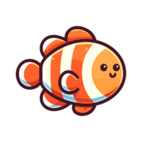 cute icon character clownfish png