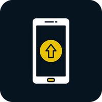 Upload Glyph Two Color Icon vector