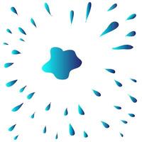 Blue blot on a white background vector