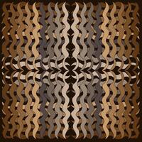 Abstract pattern in the form of wavy lines on a brown background vector