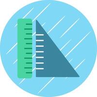 Geometry Flat Blue Circle Icon vector