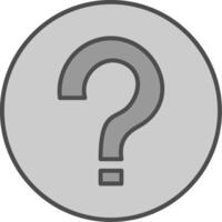 Question Fillay Icon vector