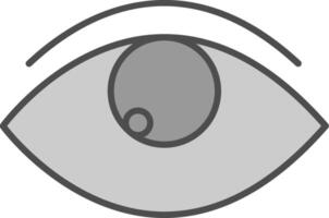 Eye Fillay Icon vector