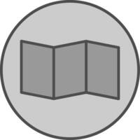 Map Fillay Icon vector