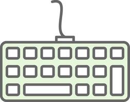 Keyboard Fillay Icon vector