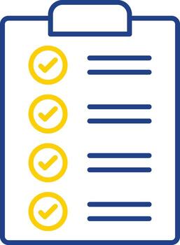 Form Line Two Color Icon vector