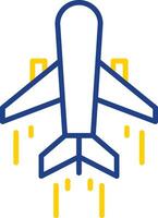 Air Transportation Line Two Color Icon vector