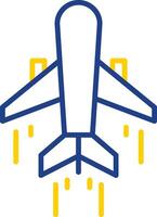 Air Transportation Line Two Color Icon vector