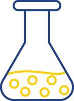 Beaker Line Two Color Icon vector