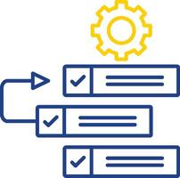 Backlog Line Two Color Icon vector