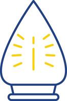 Iron Line Two Color Icon vector