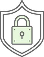 Lock Fillay Icon vector