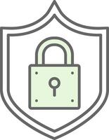 Lock Fillay Icon vector