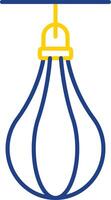 Speed Bag Line Two Color Icon vector