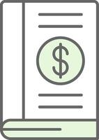 Accounting Book Fillay Icon vector