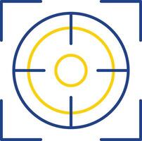 Focus Line Two Color Icon vector