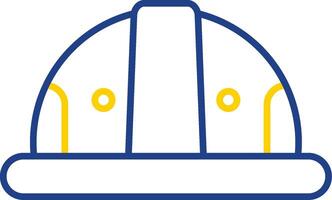 Helmet Line Two Color Icon vector