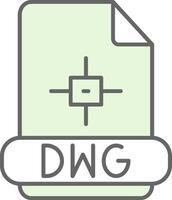 Dwg Fillay Icon vector