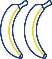 Bananas Line Two Color Icon vector