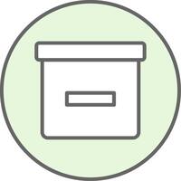 Box Fillay Icon vector