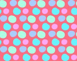 Seamless pattern in the form of multi-colored circles on a pink background vector