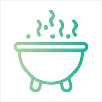 pot in flat design style vector