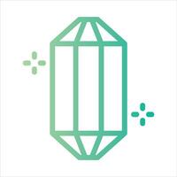 gem in flat design style vector