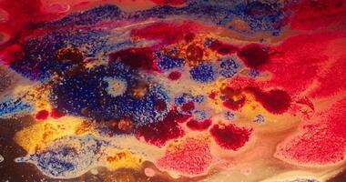 a painting with colorful paint and water video