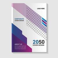 Corporate business book cover design vector